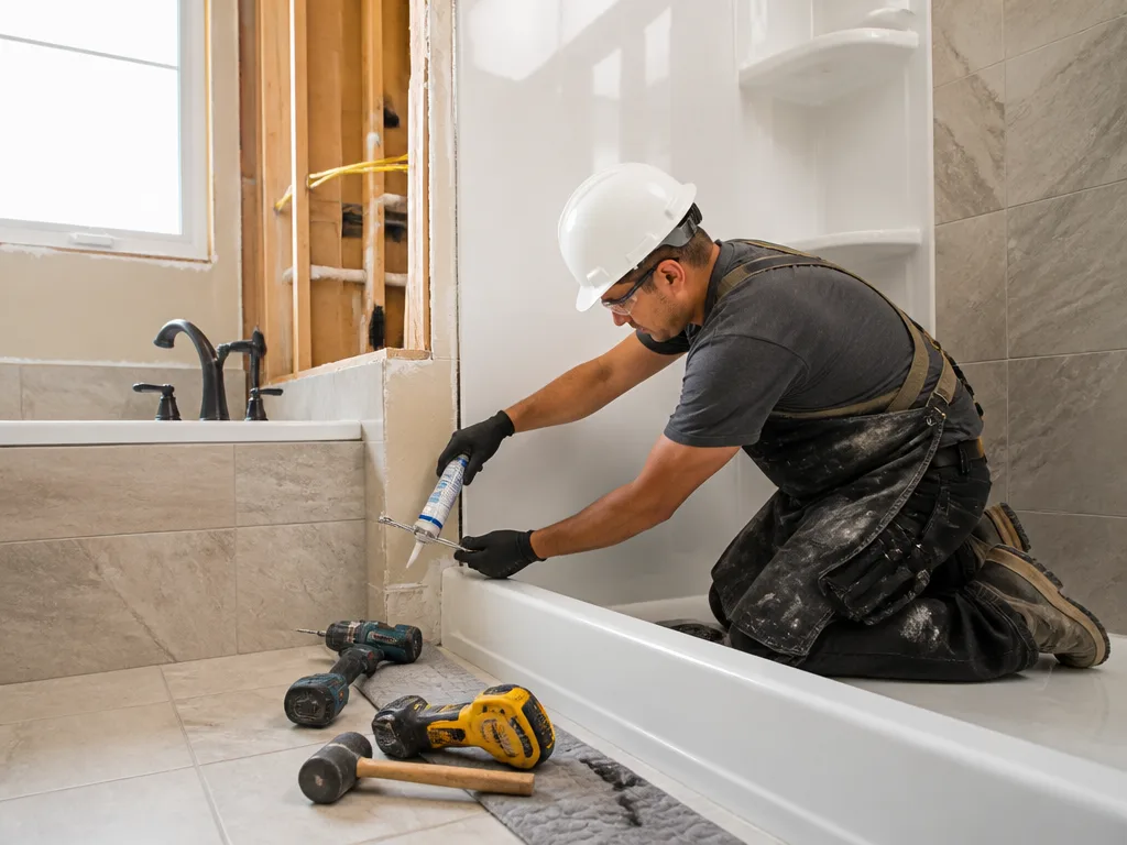 Tub-to-Shower Conversion